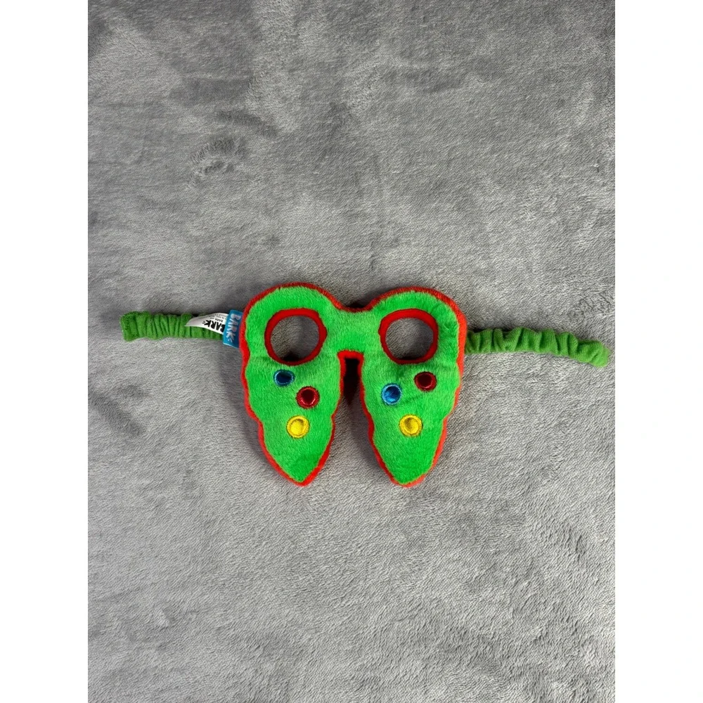 BARK Christmas Dog Mask Toy OS Green Red Holiday Squeaker Plush Accessory